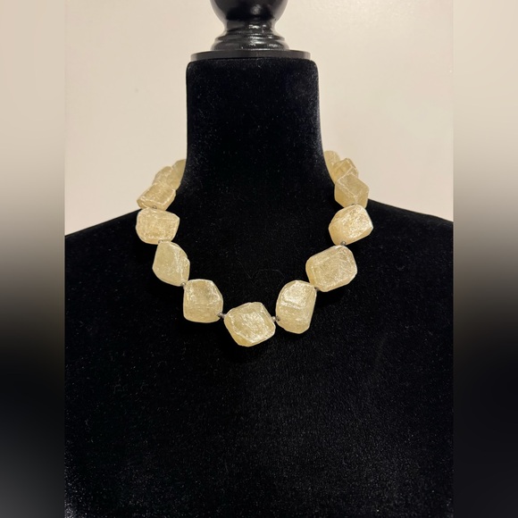 Unknown Jewelry - Chunky Citrine Stone Necklace